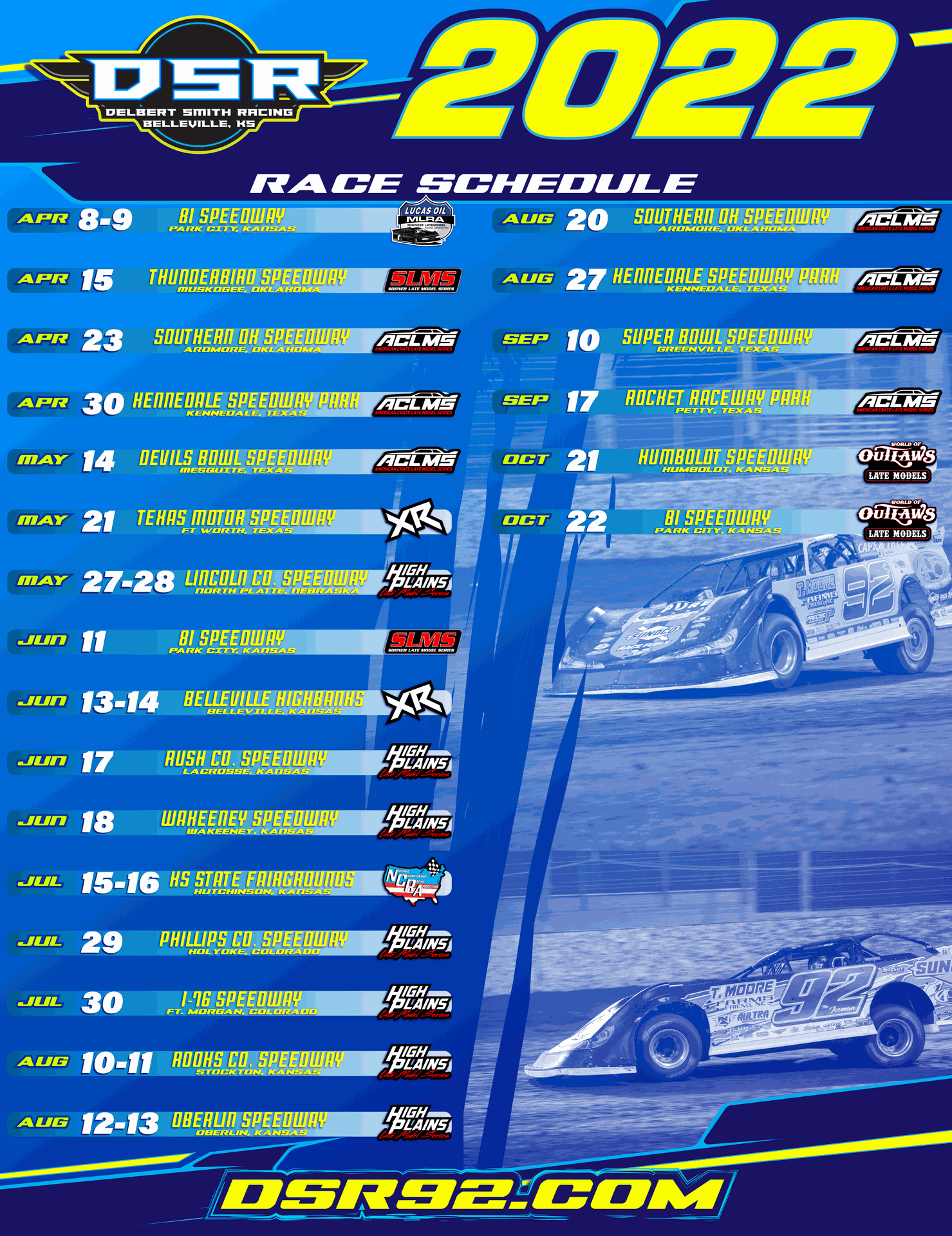 schedule | DSR 92