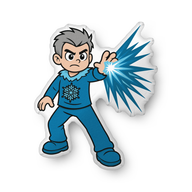 Kid Friendly "Iceman" pillow