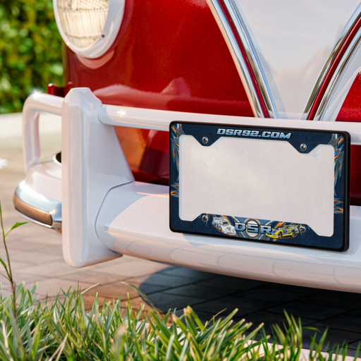 [6866F7C98B5F1] Team DSR Metal license plate frame